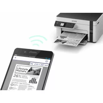 EPSON Druckertinte EcoTank Mono M2120, 3in1, A4, 1200x2400dpi, 32ppm, USB, Wi-Fi, 5 Jahre Garantie nach kostenloser Registrierung
