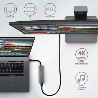 AXAGON HMC-5G2, USB 10Gbps Hub, Anschlüsse 2x USB-A, 2x USB-C, HDMI 4k/60, PD 100W, USB-C Kabel 13cm AXAGON HMC-5G2, USB 10Gbps Hub, Anschlüsse 2x USB-A, 2x USB-C, HDMI 4k/60, PD 100W, USB-C Kabel 13cm