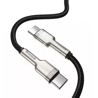 Baseus Cafule Serie Lade-/Datenkabel USB-C Stecker auf USB-C Stecker mit Metallklemmen 100W 1m, schwarz