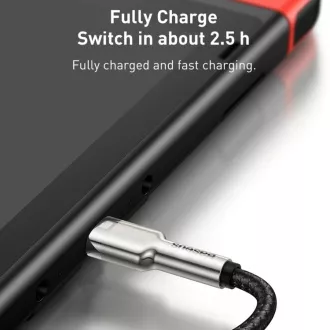 Baseus Cafule Serie Lade-/Datenkabel USB-C Stecker auf USB-C Stecker mit Metallklemmen 100W 1m, schwarz