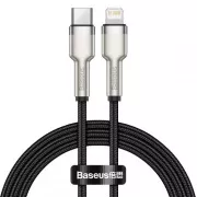 Baseus Cafule Serie USB-C Lade-/Datenkabel für Lightning PD 20W 1m, schwarz