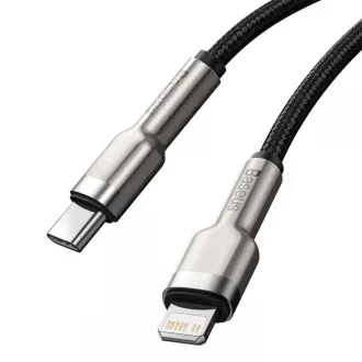 Baseus Cafule Serie USB-C Lade-/Datenkabel für Lightning PD 20W 1m, schwarz