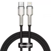 Baseus Cafule Serie USB-C Lade-/Datenkabel für Lightning PD 20W 2m, schwarz