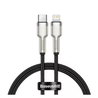 Baseus Cafule Serie USB-C Lade-/Datenkabel für Lightning PD 20W 2m, schwarz