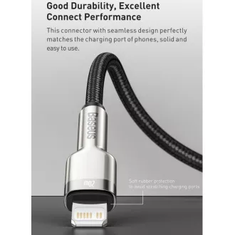 Baseus Cafule Serie USB-C Lade-/Datenkabel für Lightning PD 20W 2m, schwarz