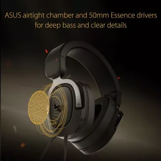 ASUS TUF Gaming H3 Gun Metal Kopfhörer, Gaming Headset, schwarz-grau