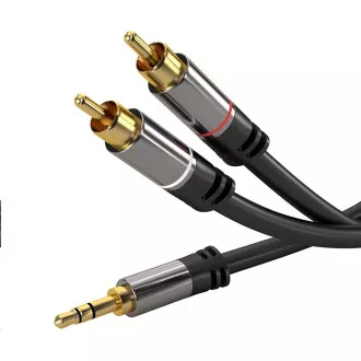 PREMIUMCORD Kabel, Klinke 3,5mm-2xCINCH M/M 5m PREMIUMCORD Kabel, Klinke 3,5mm-2xCINCH M/M 5m