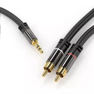 PREMIUMCORD Kabel, Klinke 3,5mm-2xCINCH M/M 5m PREMIUMCORD Kabel, Klinke 3,5mm-2xCINCH M/M 5m