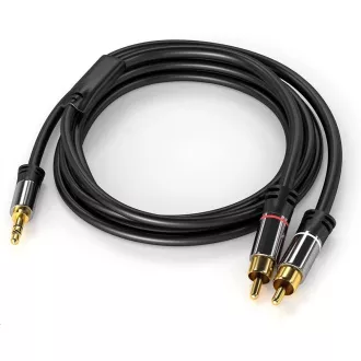 PREMIUMCORD Kabel, Klinke 3,5mm-2xCINCH M/M 5m PREMIUMCORD Kabel, Klinke 3,5mm-2xCINCH M/M 5m