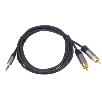 PREMIUMCORD Kabel, Klinke 3,5mm-2xCINCH M/M 5m PREMIUMCORD Kabel, Klinke 3,5mm-2xCINCH M/M 5m