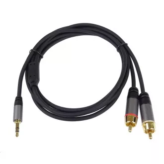 PREMIUMCORD Kabel, Klinke 3,5mm-2xCINCH M/M 5m PREMIUMCORD Kabel, Klinke 3,5mm-2xCINCH M/M 5m