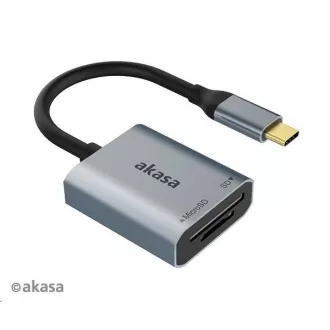 AKASA Kartenleser AK-CR-10BK (SD, microSD), extern, USB 3.2 Typ-C AKASA Kartenleser AK-CR-10BK (SD, microSD), extern, USB 3.2 Typ-C