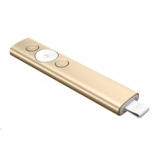 Logitech Spotlight Presenter, kabellos, Bluetooth, Gold