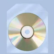 OEM CD-Hülle aus Polypropylen mit Clip (100 Stück)