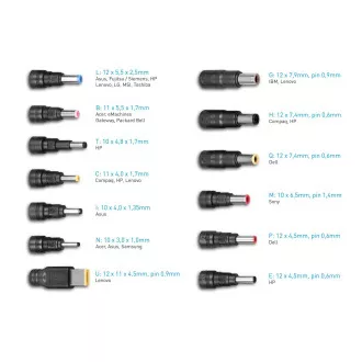 AVACOM QuickTIP 65W - Universaladapter für Notebooks + 13 Anschlüsse