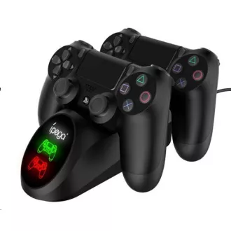 iPega PG-9180 Doppelladestation für PS4 Gamepads, schwarz
