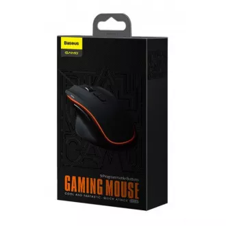 Baseus GAMO Kabelgebundene Gaming-Maus, schwarz