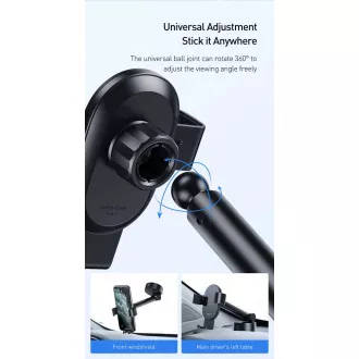 Baseus Simplism Gravity Autohalterung (Armaturenbrett), schwarz Baseus Simplism Gravity Autohalterung (Armaturenbrett), schwarz