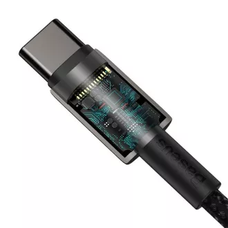 Baseus Tungsten Gold Schnelllade-/Datenkabel USB-C auf USB-C 100W 2m, schwarz