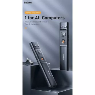 Baseus Orange Dot Laser Wireless Pointer, grau