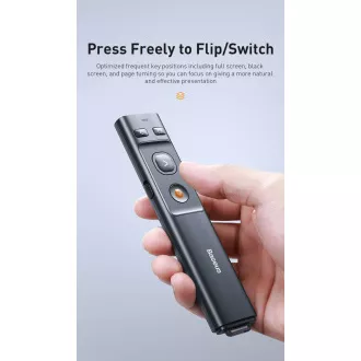 Baseus Orange Dot Laser Wireless Pointer, grau