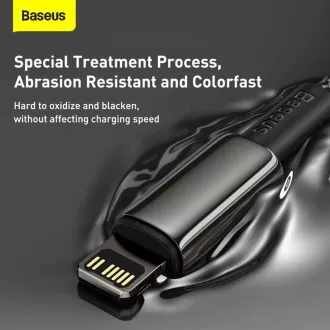 Baseus Tungsten Gold Schnelllade-/Datenkabel USB-C auf Lightning PD 20W 1m, schwarz