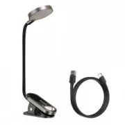 Baseus LED-Leselampe mit Clip, grau