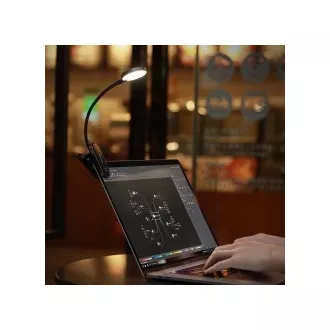 Baseus LED-Leselampe mit Clip, grau