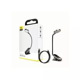 Baseus LED-Leselampe mit Clip, grau