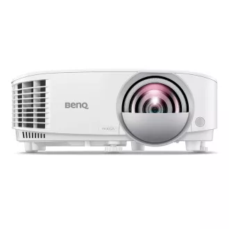 BENQ PRJ MW809STH DLP; WXGA; 3600 ANSI, 12.000:1; USB-A, HDMI; 10 W x 1 Lautsprecher, optionales interaktives Kit (PW02 / PT12)