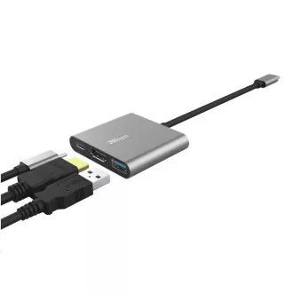 TRUST DALYX Adapter, 3-in-1, USB-C TRUST DALYX Adapter, 3-in-1, USB-C