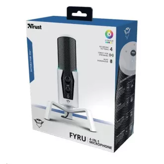 TRUST Mikrofon GXT 258W Fyru USB 4-in-1 Streaming-Mikrofon PS5 TRUST Mikrofon GXT 258W Fyru USB 4-in-1 Streaming-Mikrofon PS5
