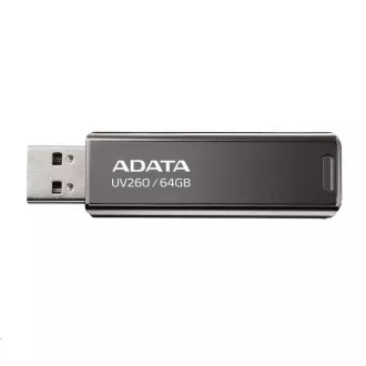 ADATA Flash Disk 64GB UV260, USB 2.0, Metall, schwarz
