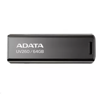 ADATA Flash Disk 64GB UV260, USB 2.0, Metall, schwarz