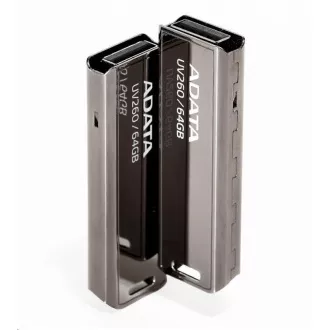 ADATA Flash Disk 64GB UV260, USB 2.0, Metall, schwarz