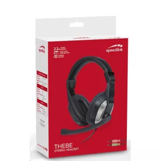 SPEED LINK Kopfhörer SL-870020-BK THEBE Stereo Headset, schwarz