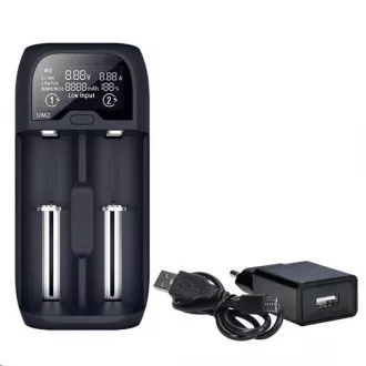 Solight Akkuladegerät Li-Ion, LiFePO4, Ni-MH / CD, AA, AAA, 18650, 2000mA, 2 Kanäle, LCD-Display Solight Akkuladegerät Li-Ion, LiFePO4, Ni-MH / CD, AA, AAA, 18650, 2000mA, 2 Kanäle, LCD-Display