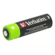 VERBATIM Premium wiederaufladbare AA-Batterie 4er-Pack 2500 mAh