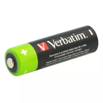 VERBATIM Premium wiederaufladbare AA-Batterie 4er-Pack 2500 mAh