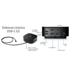 HP USB-C G5 Dock EURO - Dockingstation HP USB-C G5 Dock EURO - Dockingstation