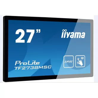 Iiyama ProLite TF2738MSC-B2 Touch-Monitor, 68, 6 cm (27''), projiziert kapazitiv, 10 TP, Full HD, schwarz