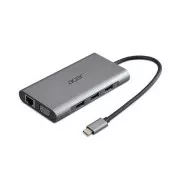 ACER 12v1 Typ C Dongle: 2 x USB3.2, 2 x USB2.0, 1x SD/TF, 2 x HDMI, 1 x PD, 1 x DP, 1 x RJ45, 1 x 3.5 Audio