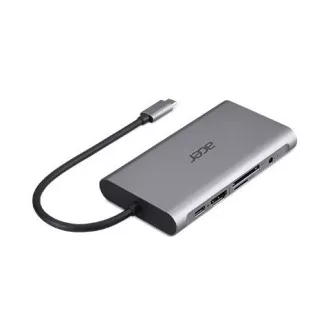 ACER 12v1 Typ C Dongle: 2 x USB3.2, 2 x USB2.0, 1x SD/TF, 2 x HDMI, 1 x PD, 1 x DP, 1 x RJ45, 1 x 3.5 Audio