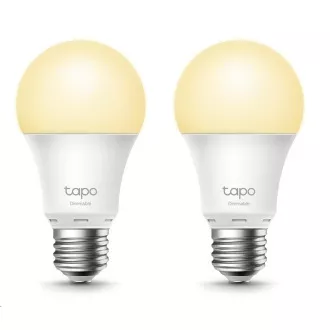 TP-Link Tapo L510E (2er-Pack) intelligente dimmbare WiFi-LED-Lampe (weiß, 2700K, 806lm, 2, 4GHz, E27) TP-Link Tapo L510E (2er-Pack) intelligente dimmbare WiFi-LED-Lampe (weiß, 2700K, 806lm, 2, 4GHz, E27)