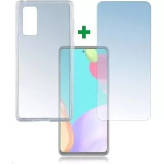 4smarts 360° Schutzset (gehärtetes Glas + Gel Backcover) für Samsung Galaxy A52