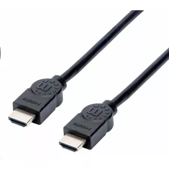 Manhattan HDMI-Kabel, ARC, 3D, 4K@30Hz, geschirmt, 1,5m, schwarz