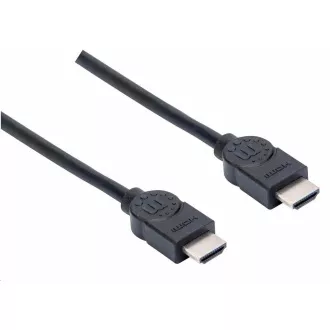 Manhattan HDMI-Kabel, ARC, 3D, 4K@30Hz, geschirmt, 1,5m, schwarz