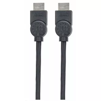 Manhattan HDMI-Kabel, ARC, 3D, 4K@30Hz, geschirmt, 1,5m, schwarz