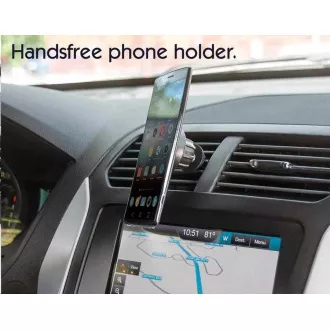 Manhattan Auto-Handyhalterung, Magnetische Auto-Luftentlüftungs-Telefonhalterung, Schwarz