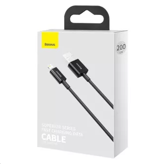 Baseus Superior Series Schnellladekabel USB / Lightning 2.4A 1m schwarz